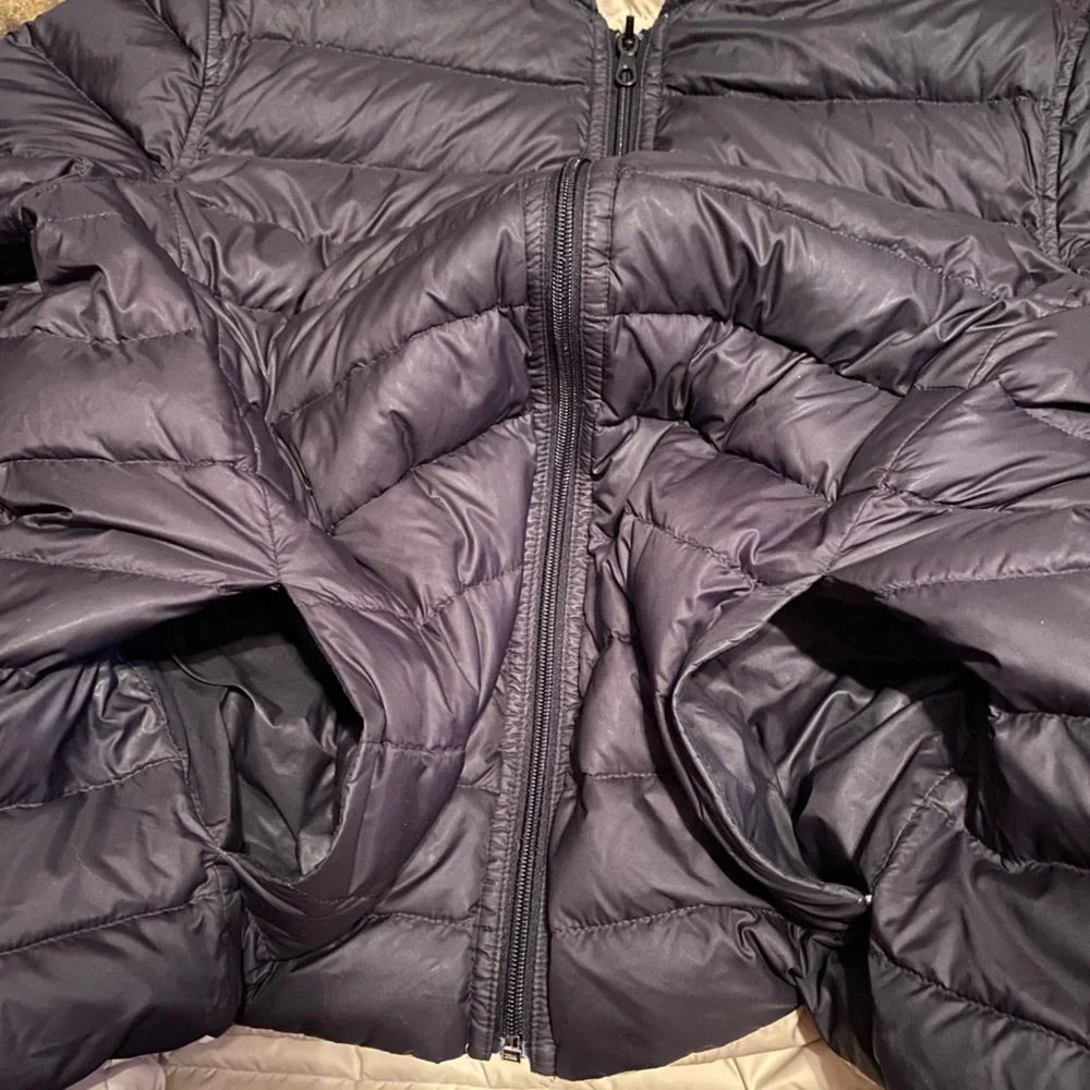 Lands End black/cream puffer jacket L - Picture 10 of 17